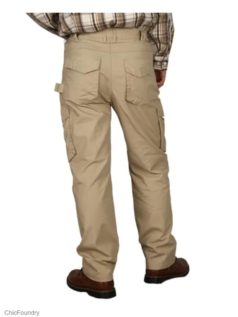 Flame Resistant Cargo Work Pants Relaxed Fit 9 Pocket Ripstop